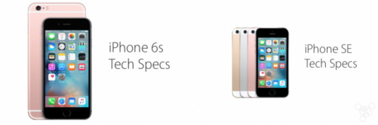 iPhoneSE对比iPhone6s: 相似但不完全一样